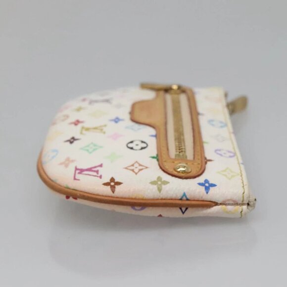 LOUIS VUITTON Monogram Multicolor Pochette MM Pouch White - Picture 7 of 16
